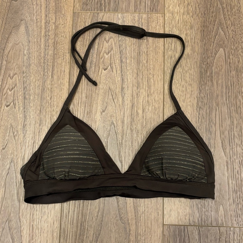 Vitamin A Triangle Halter Neck Bikini Top